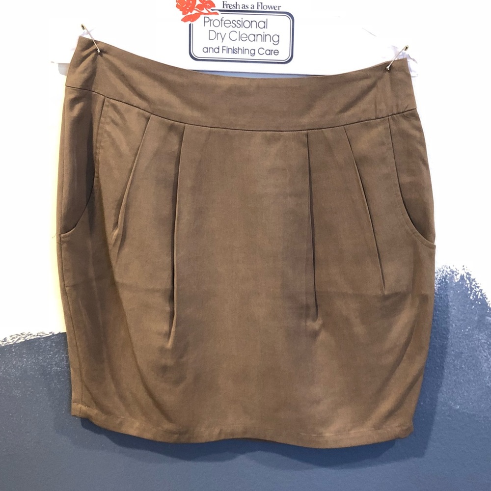 Tan Mini Skirt
